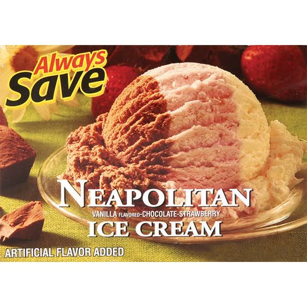 Always Save Ice Cream - Neapolitan, 1.89L