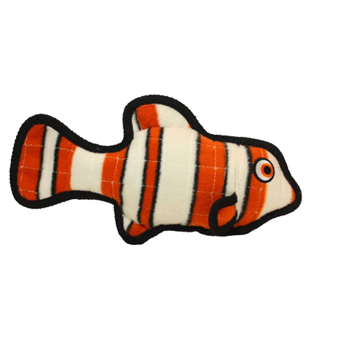 Tuffy Sea Creatures Clown Fish Dog Toy - Orange