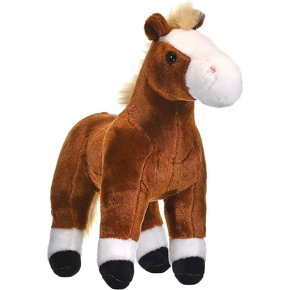 Wild Republic Cuddlekins Plush Toy - Brown Horse, 12"