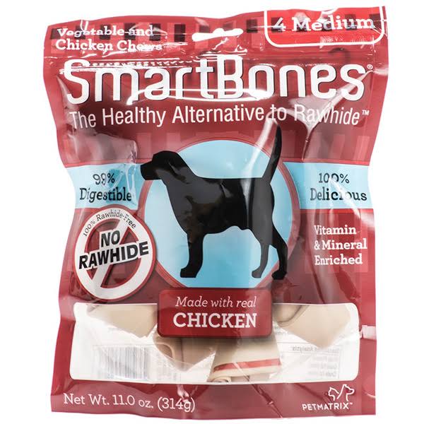 SmartBones Dog Chews - Small Chicken, 6 Pack