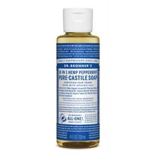 Dr Bronner Organic Peppermint Castile Soap 118ml