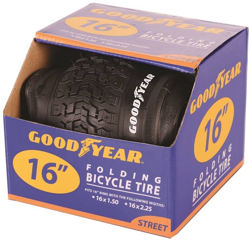 Kent 91052 Folding Bike Tire, Black, For 16 x 1-1/2 to 2-1/4 in Rim 2 Pack
