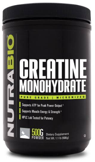 Nutra Bio 100 Percent Pure Creatine Monohydrate Dietary Supplement - 500g