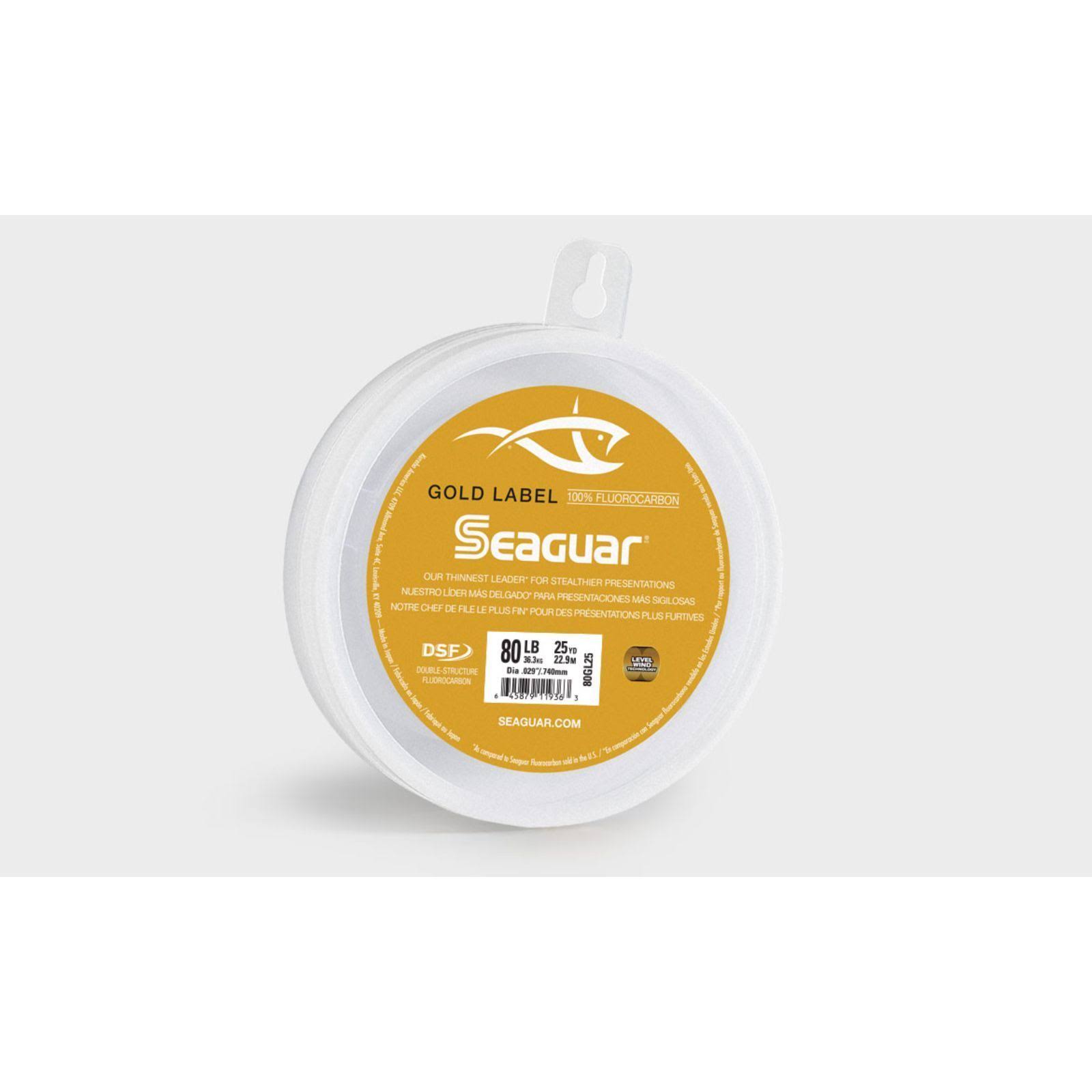 Seaguar 80GL25 Gold Label Flourocarbon Leader 25 yds