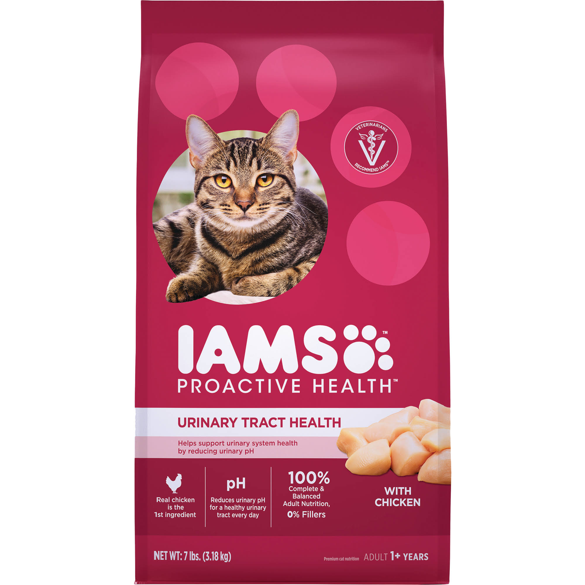 Iams Proactive Health Adult Urinary Tract Health Dry Cat Food - With Chicken, 7lbs