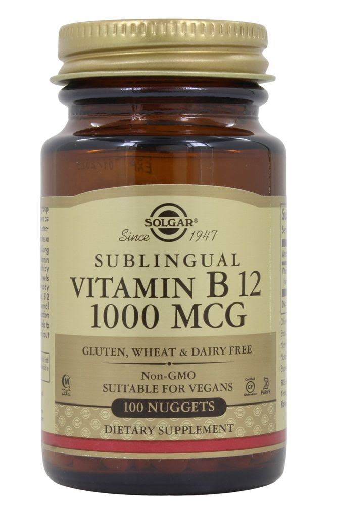 Solgar Sublingual Vitamin B-12 1000mcg - 100 Nuggets
