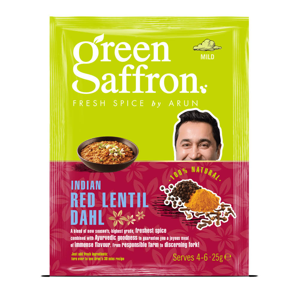 Green Saffron Indian Red Lentil Dahl Spice Mix | Evergreen Heathfoods