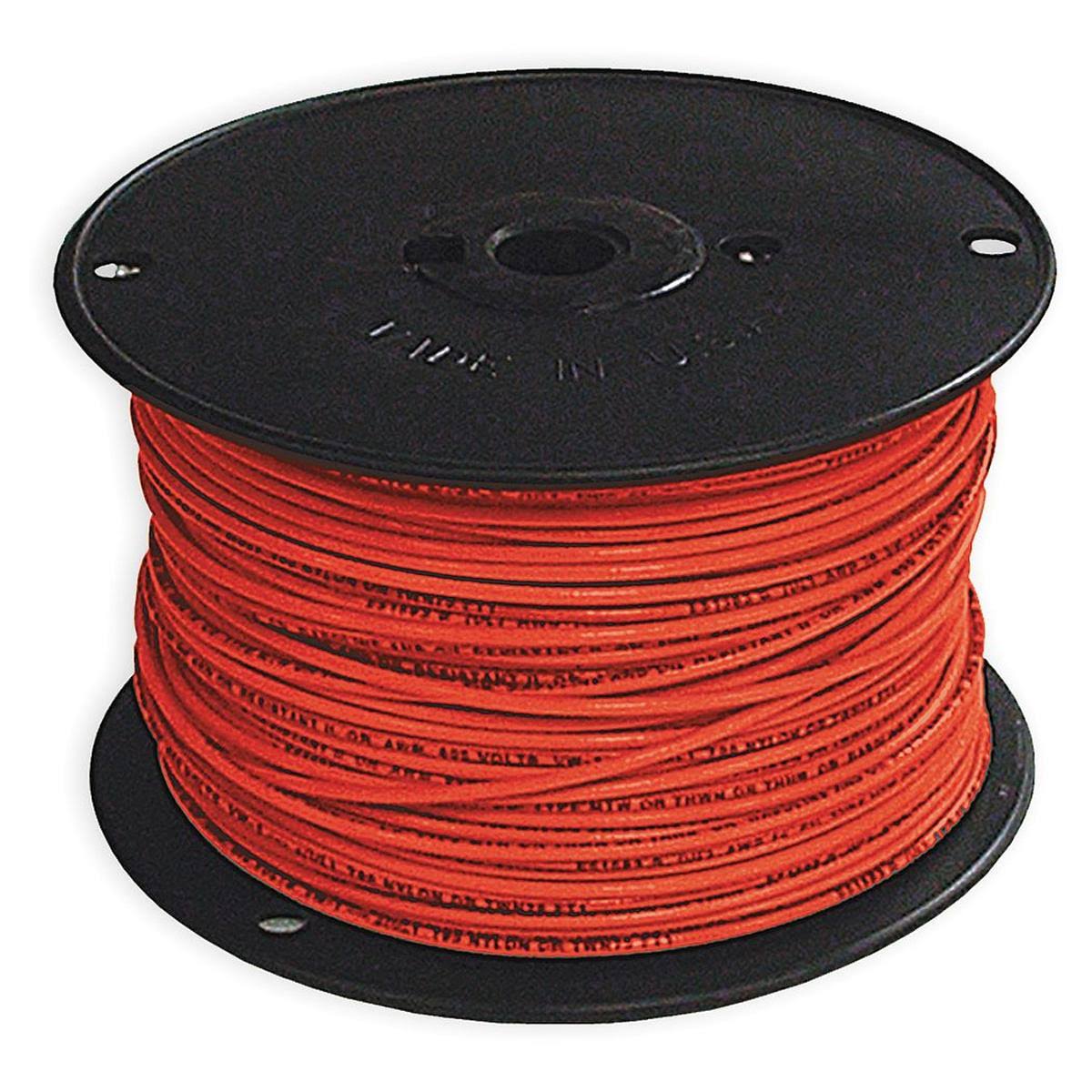 Southwire 11589901 Building Wire,THHN,12 AWG,Red,500ft