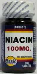 Basic Vitamins Niacin 100mg - 100 Tabs
