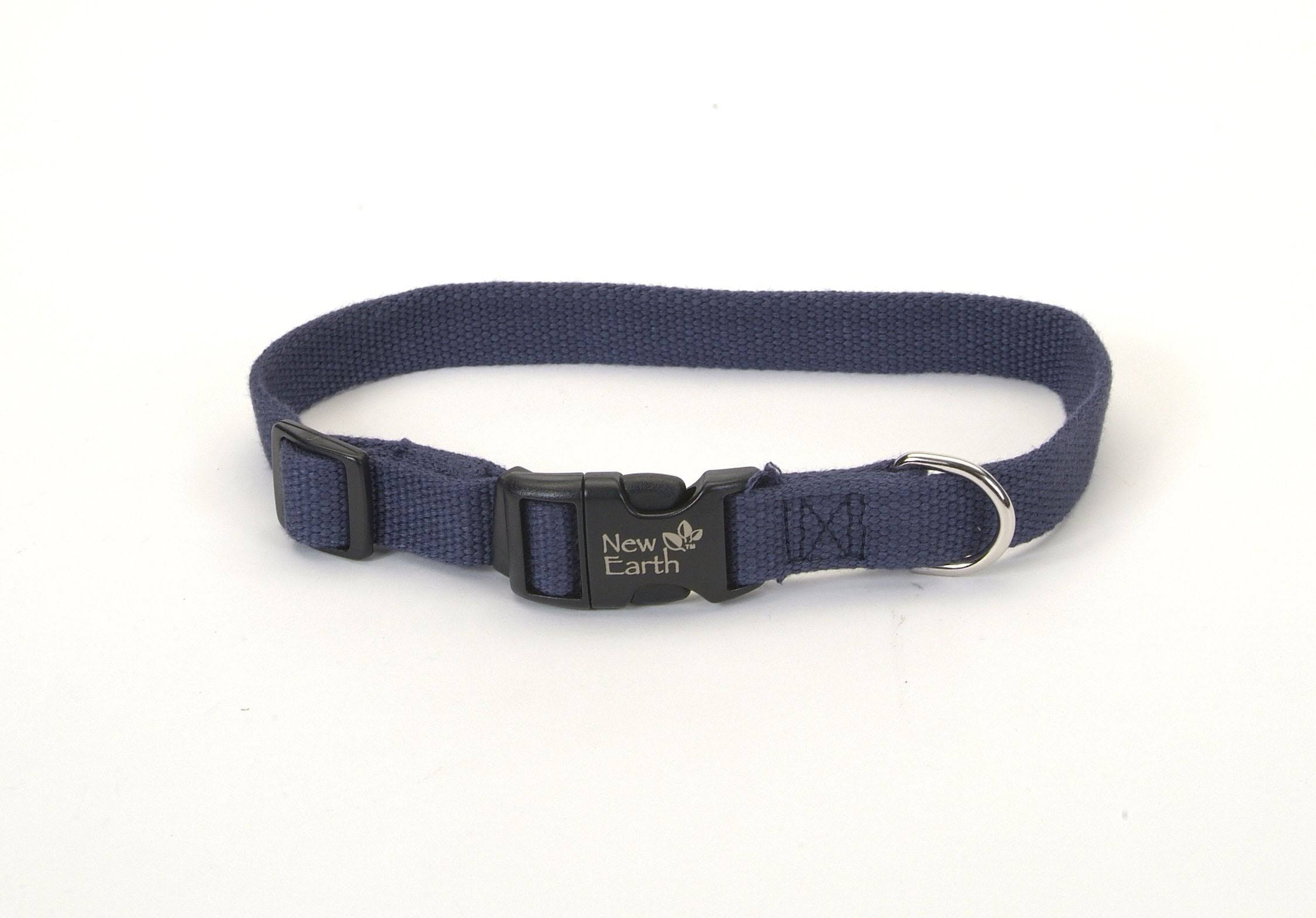 Coastal Earth Soy Dog Collar - Indigo Blue, 1"x18-26"