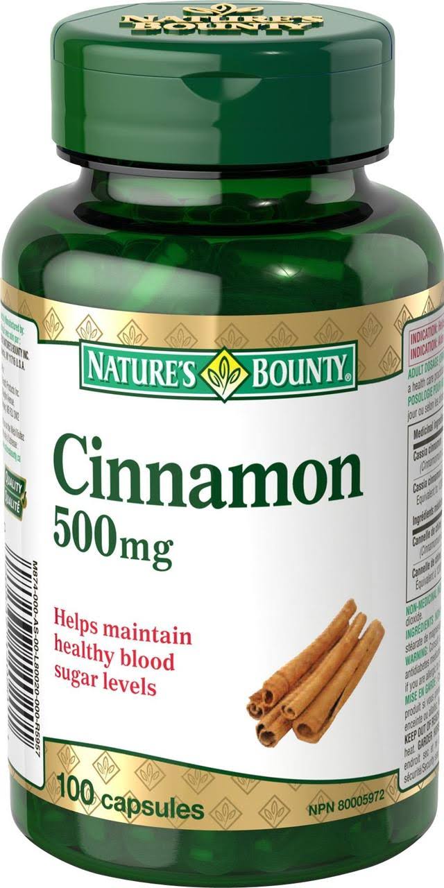 Nature's Bounty Cinnamon Capsules - 100pcs