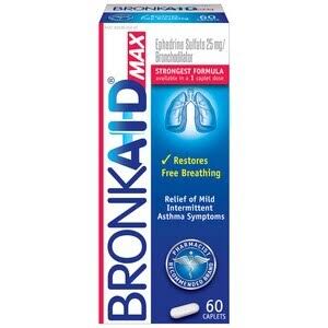 BRONKAID Max Caplets for Asthma Relief, 60 ct | CVS