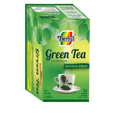 Therbal Green Herbs Tea - 20 bags, 1.40 oz box