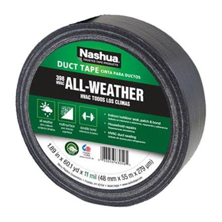 Nashua Polyethylene Coated Cloth Industrial Grade Duct Tape - Black, 55m x 48mm