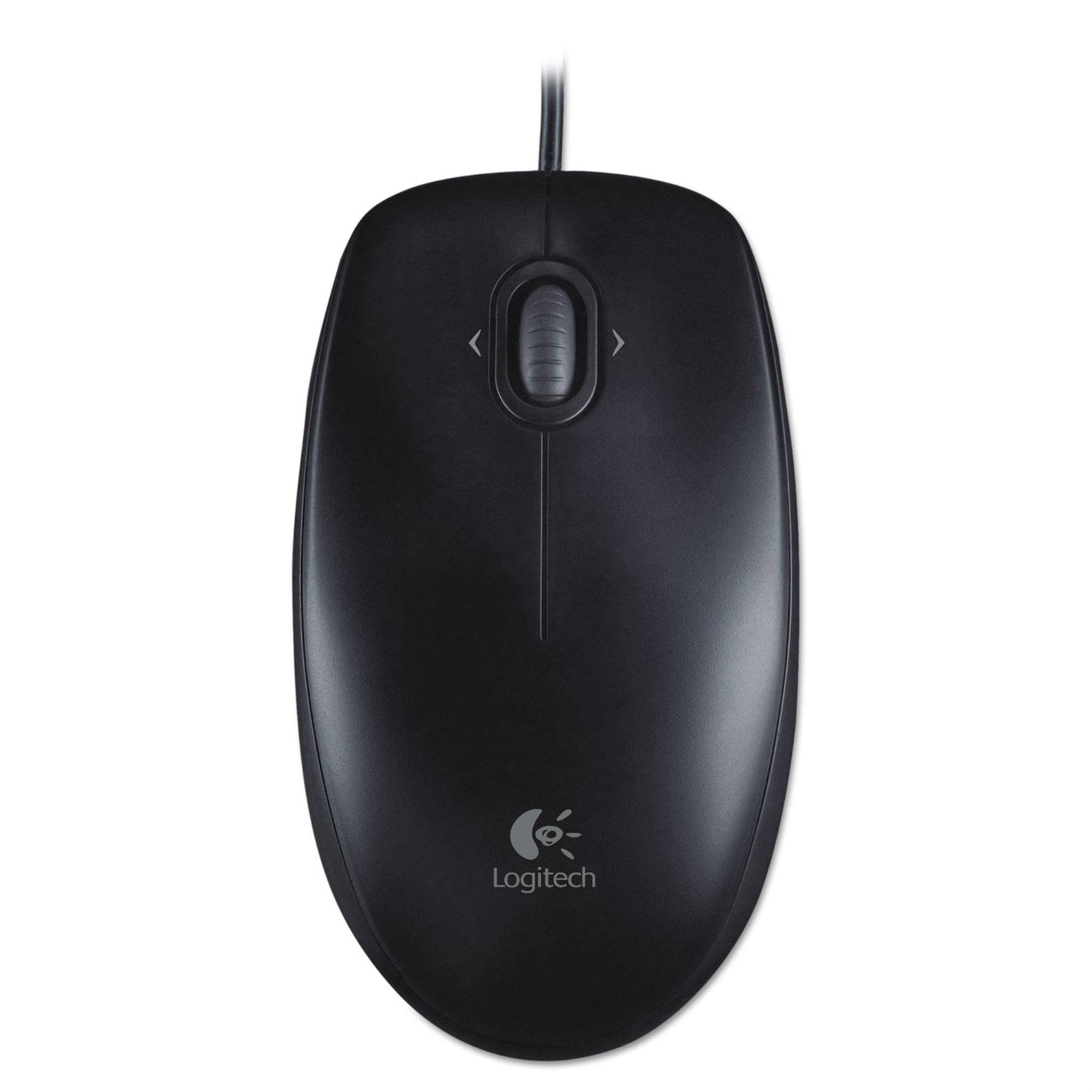 Logitech M100 Usb Optical Wired Mouse - Black