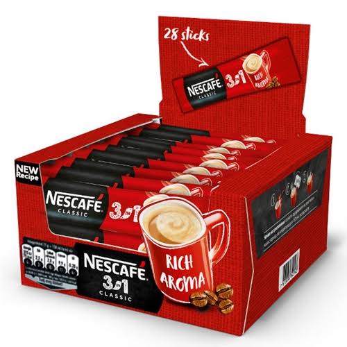 Nescafé 3in1 Classic Instant Coffee Drink - 28ct, 16.5g