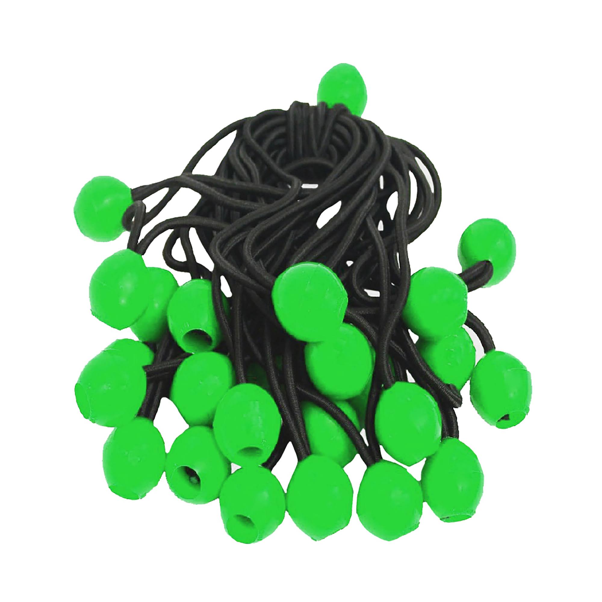 Grip Ball Bungee Cords - 15in, 12pcs