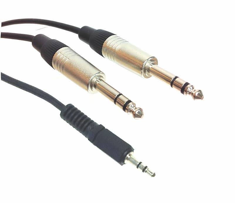 3.5mm Stereo Male to Dual 1/4" 12 Feet