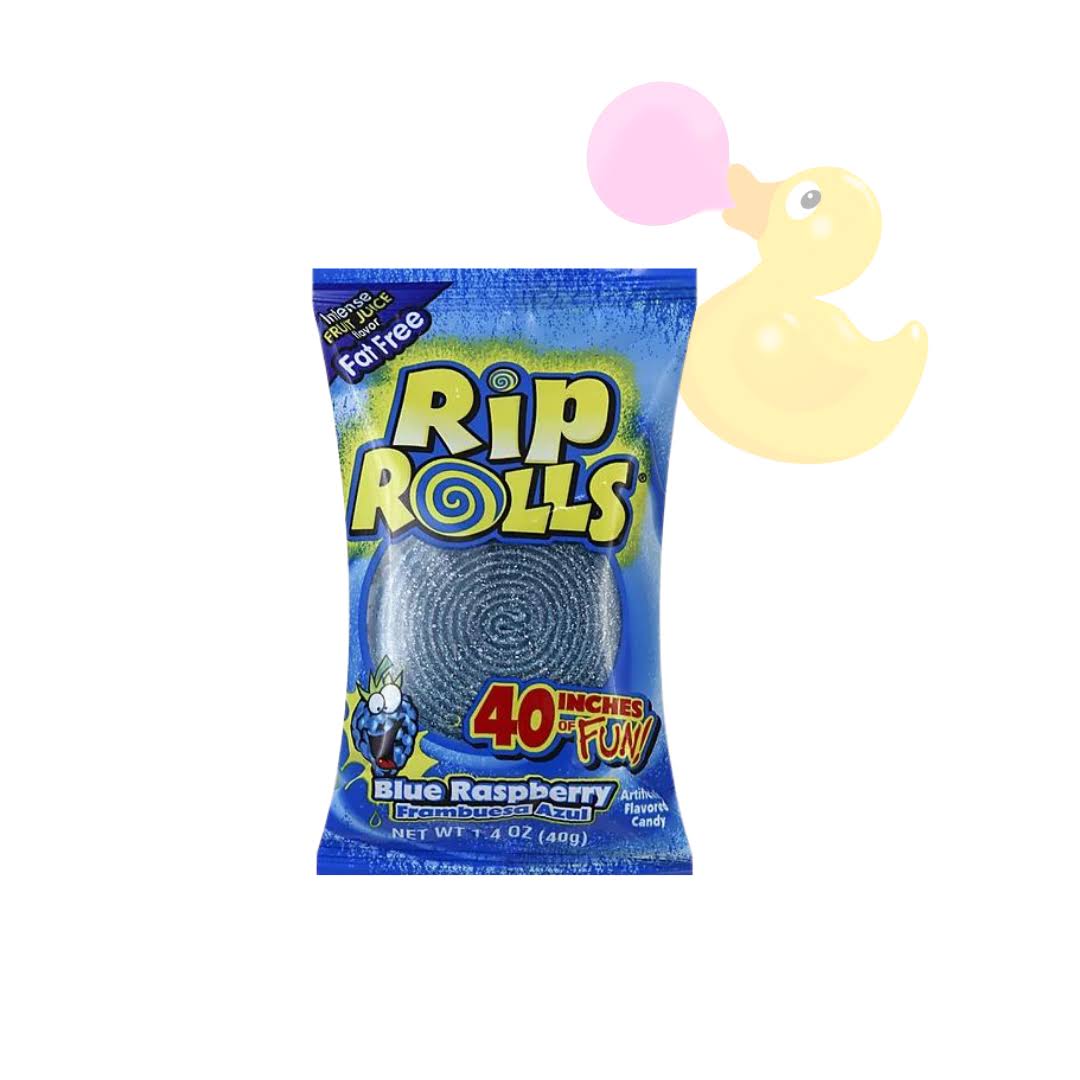 The Foreign Candy Company Rip Rolls - Blue Raspberry