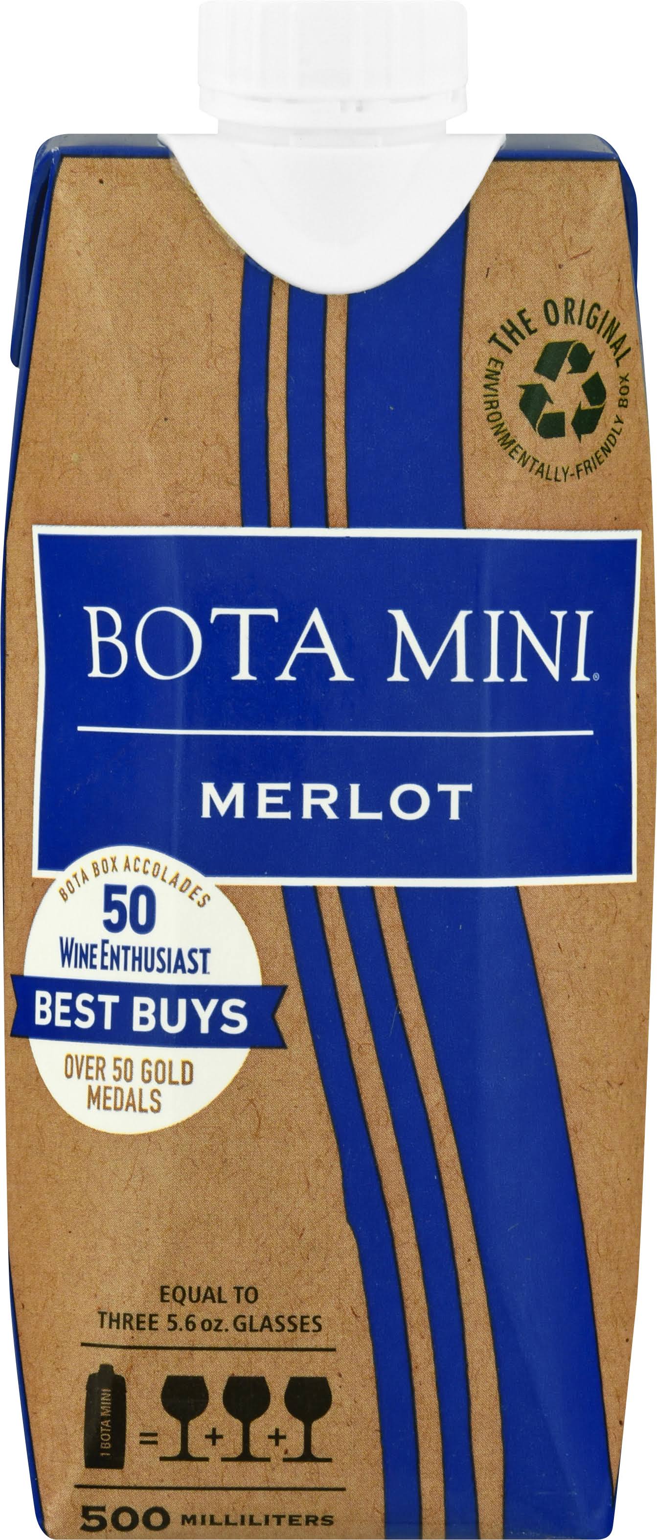 Bota Mini Merlot, California - 500 milliliters