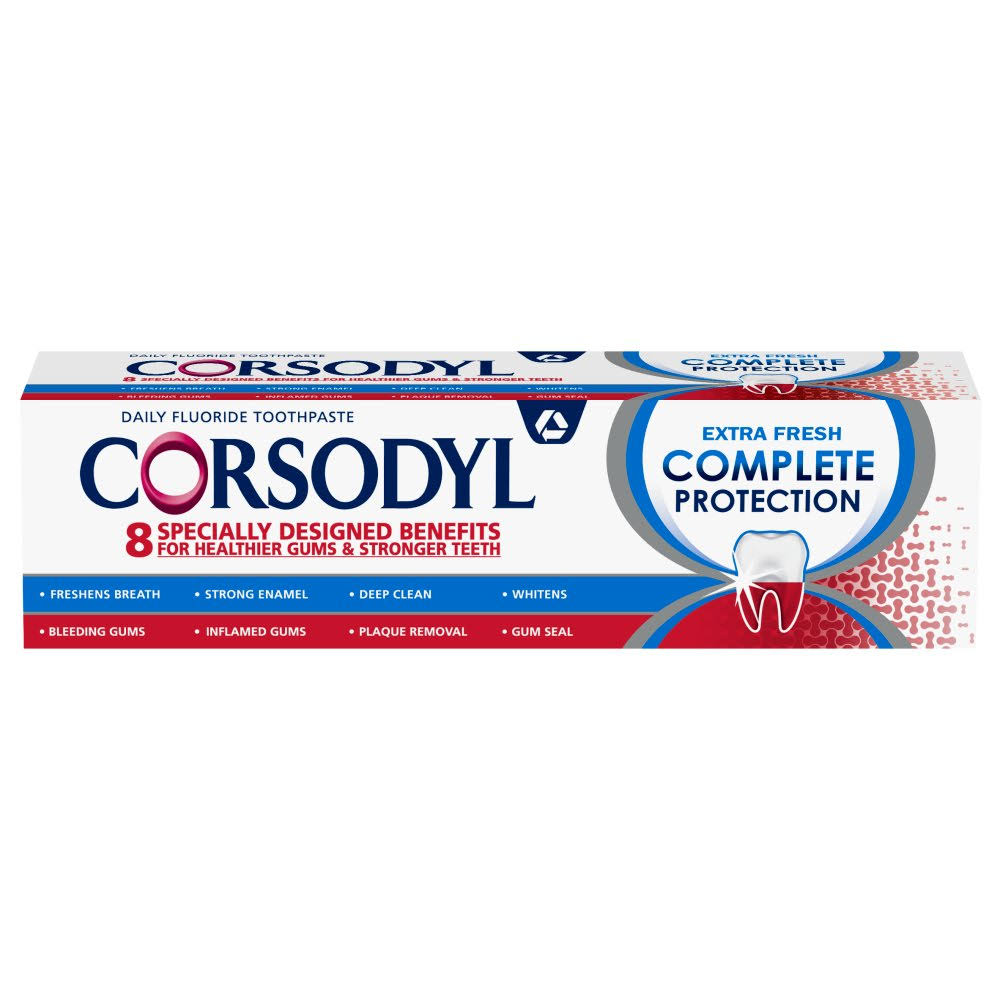 Corsodyl Complete Protection Toothpaste Extra Fresh 75 ml