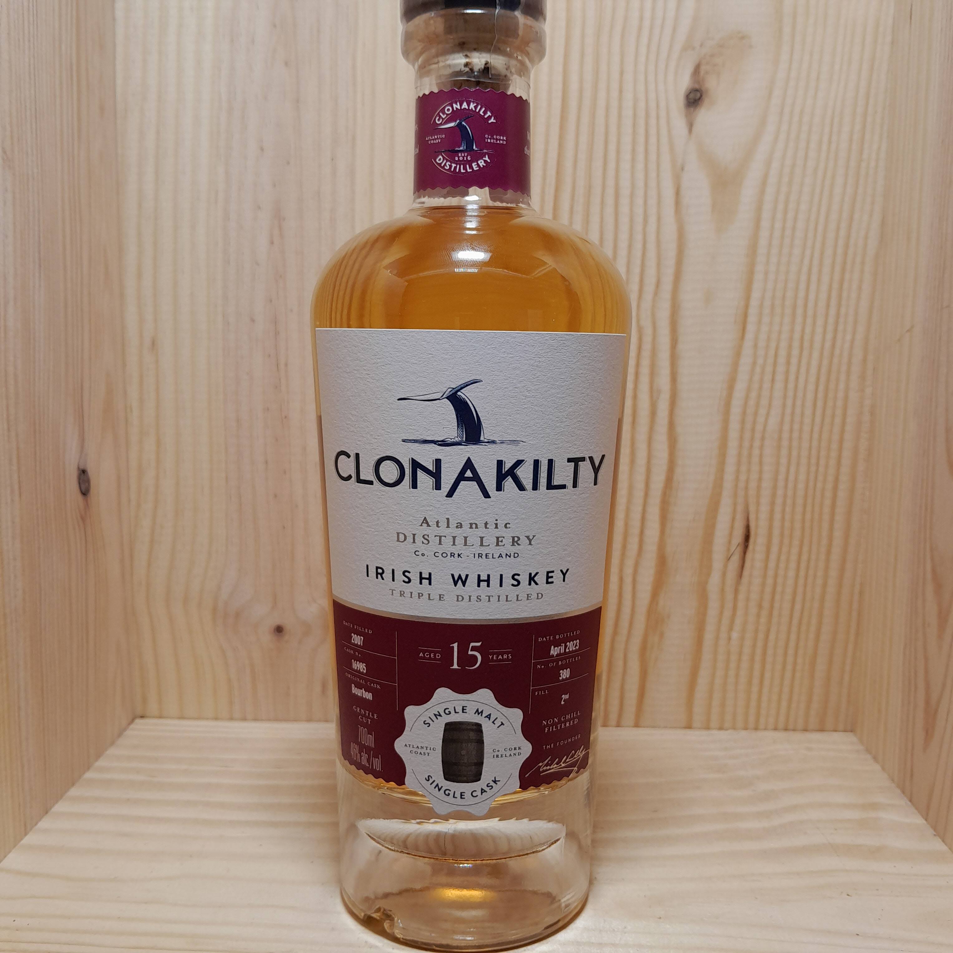 Clonakilty 15 Year Old Single Malt Irish Whiskey