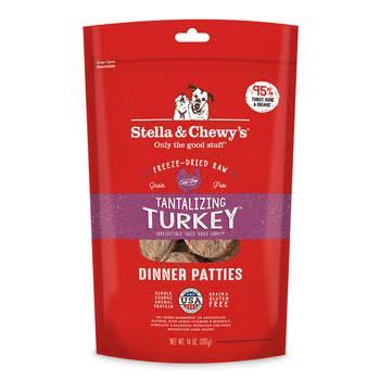 Stella & Chewy's Tantalizing Turkey Dinner Patties Dog Treats - Freeze Dried - 5.5 oz.