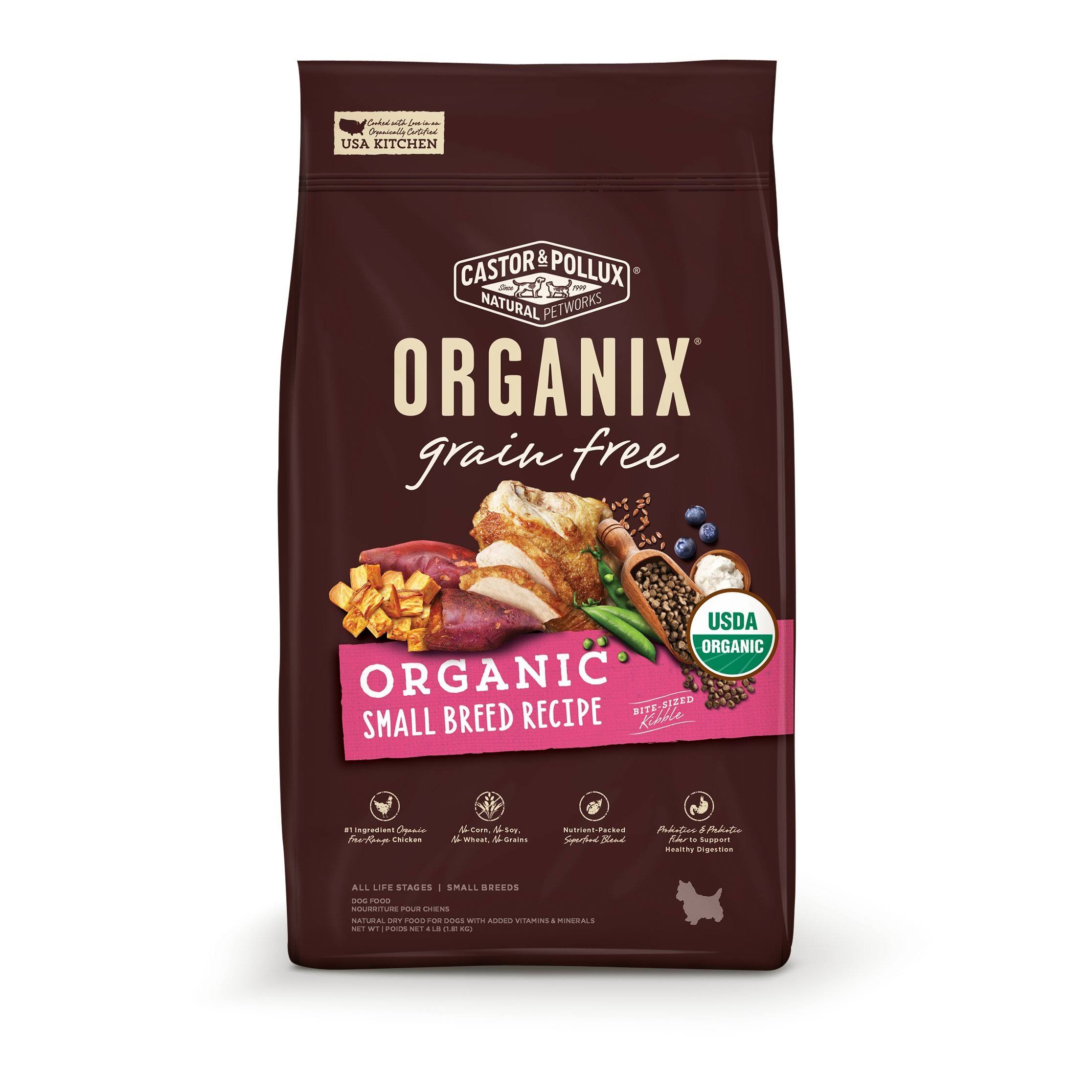 Organix Dry Grain Free Organic Small Breed Recipe Dog Food - 4lbs