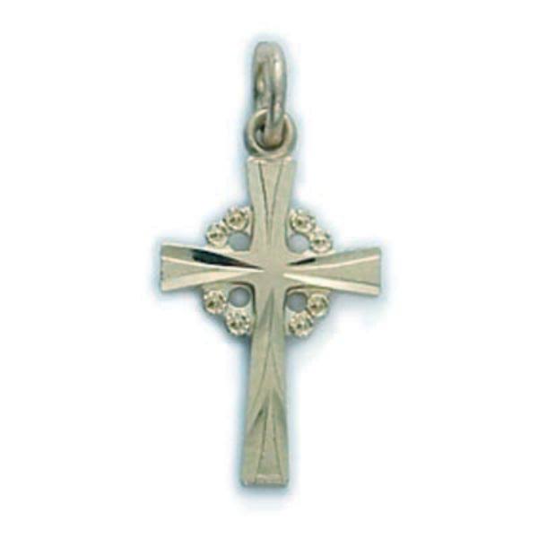 McVan L9254 18 in. Chain Sterling Silver Celtic Cross Boxed