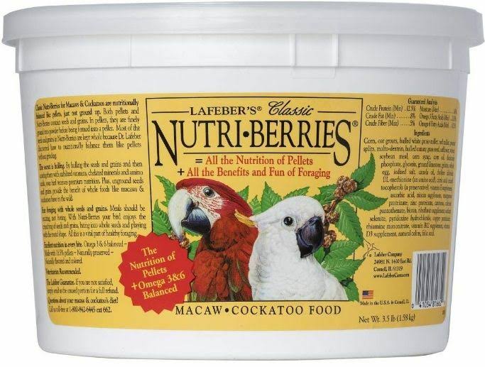 Lafeber's Macaw Nutri-Berries Bucket - 3.5lb