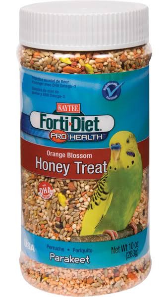 Kaytee Forti Diet Pro Health Parakeet Treats - Orange Blossom Honey, 10oz