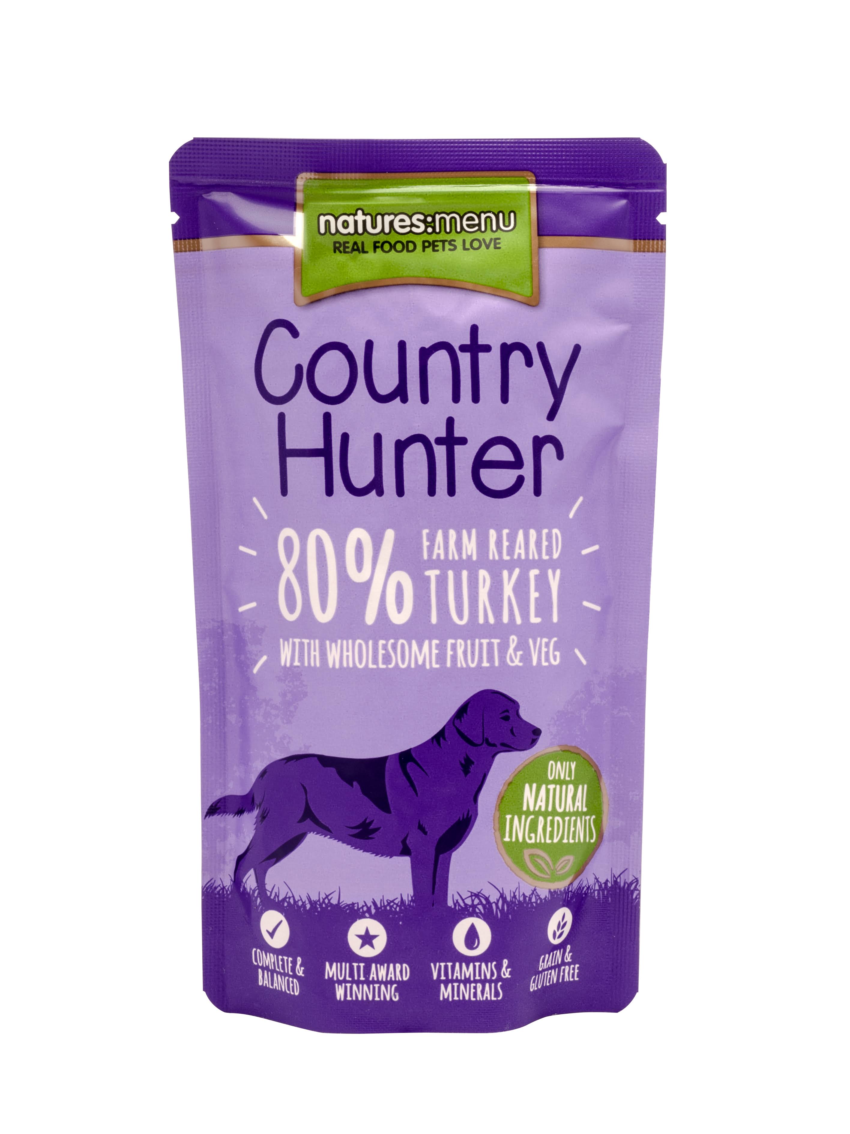 Natures Menu Country Hunter Dog Pouch Turkey 150 gr
