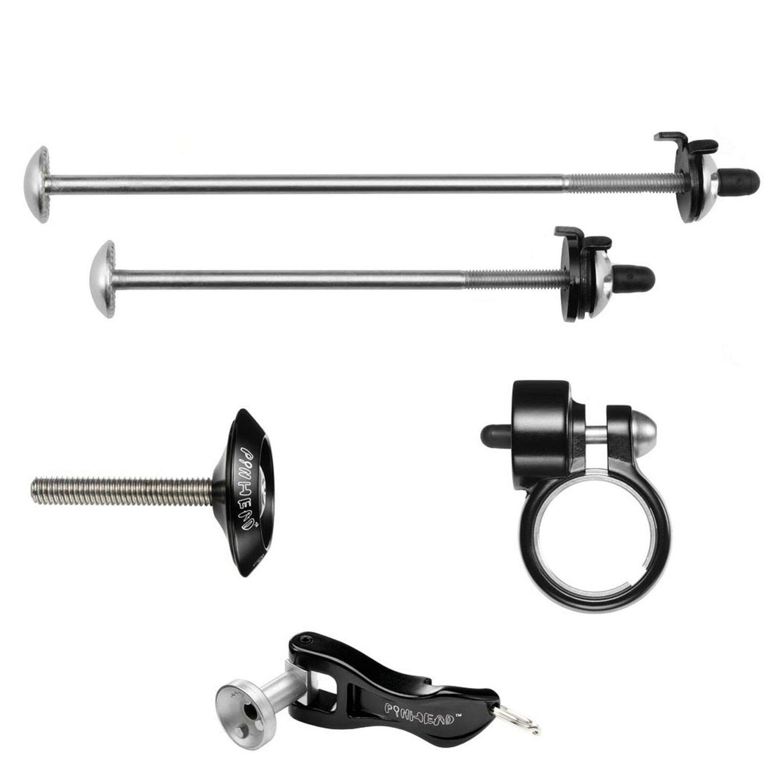 Pinhead Bicycle Locking Skewer Wheels and Accessories Set - 4pc