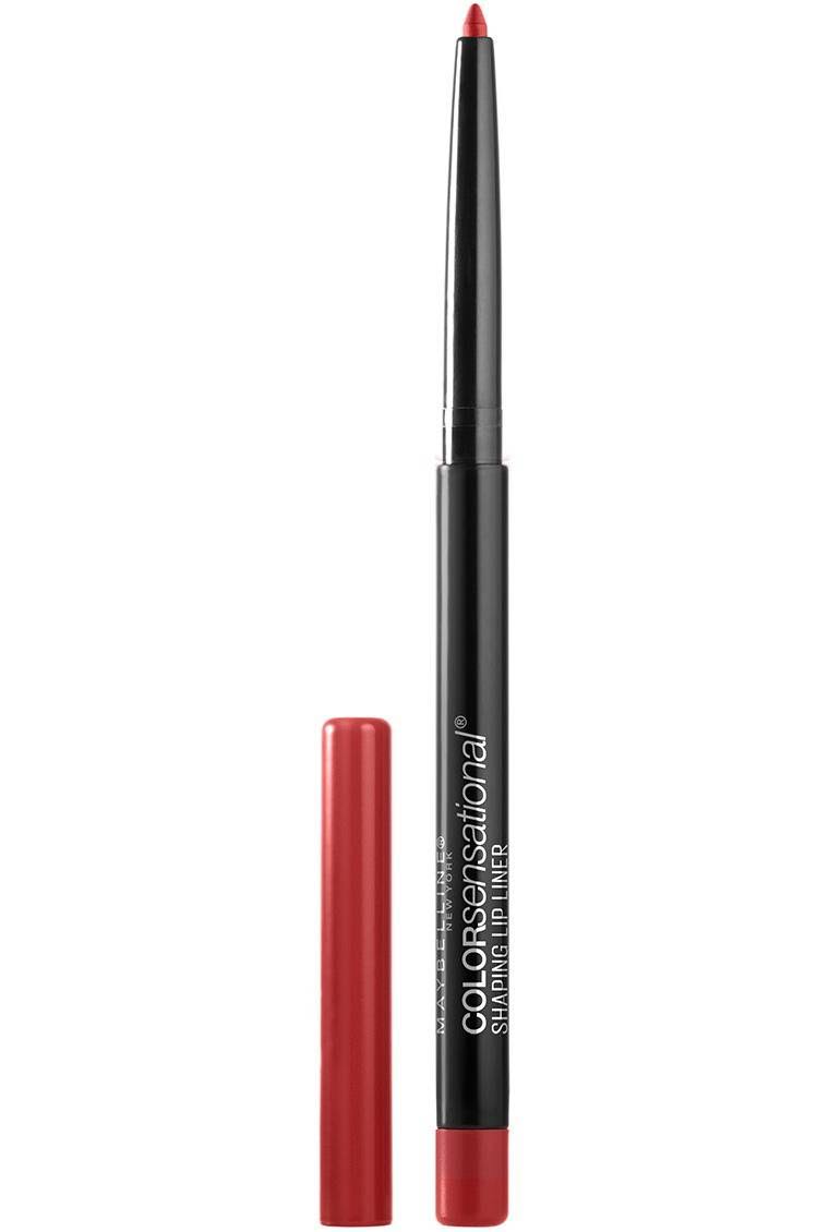 Maybelline Makeup Color Sensational Shaping Lip Liner - Brick Red, Red Lip Liner, 0.01oz