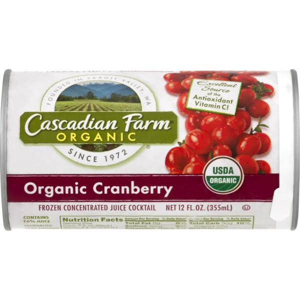 Cascadian Farm Organic Frozen Cranberry Juice - 12oz