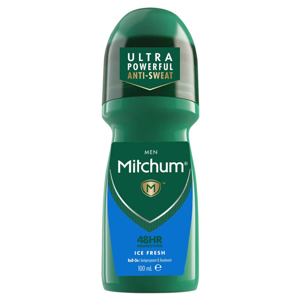 Mitchum Men 48H Protection Anti Perspirant and Deodorant Roll On - Ice Fresh, 100ml