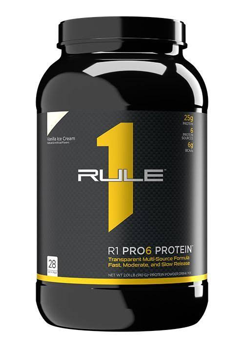 Rule 1 R1 Pro 6 Protein 2lb - Vanilla Ice Cream | by Nutrition Faktory