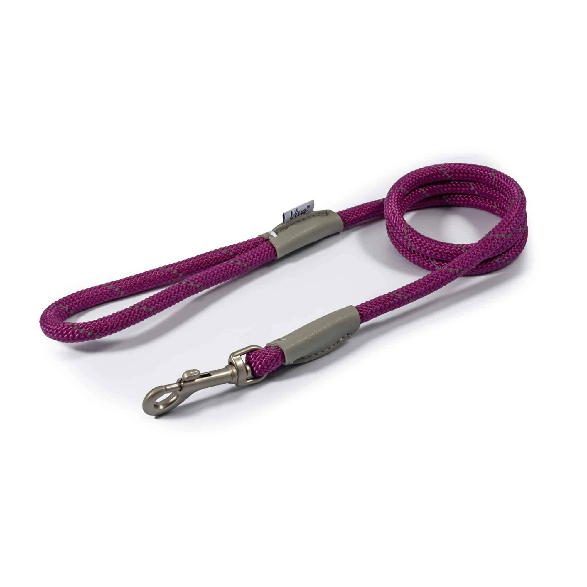 Ancol Viva Rope Lead Reflective Purple 1.07mx10mm