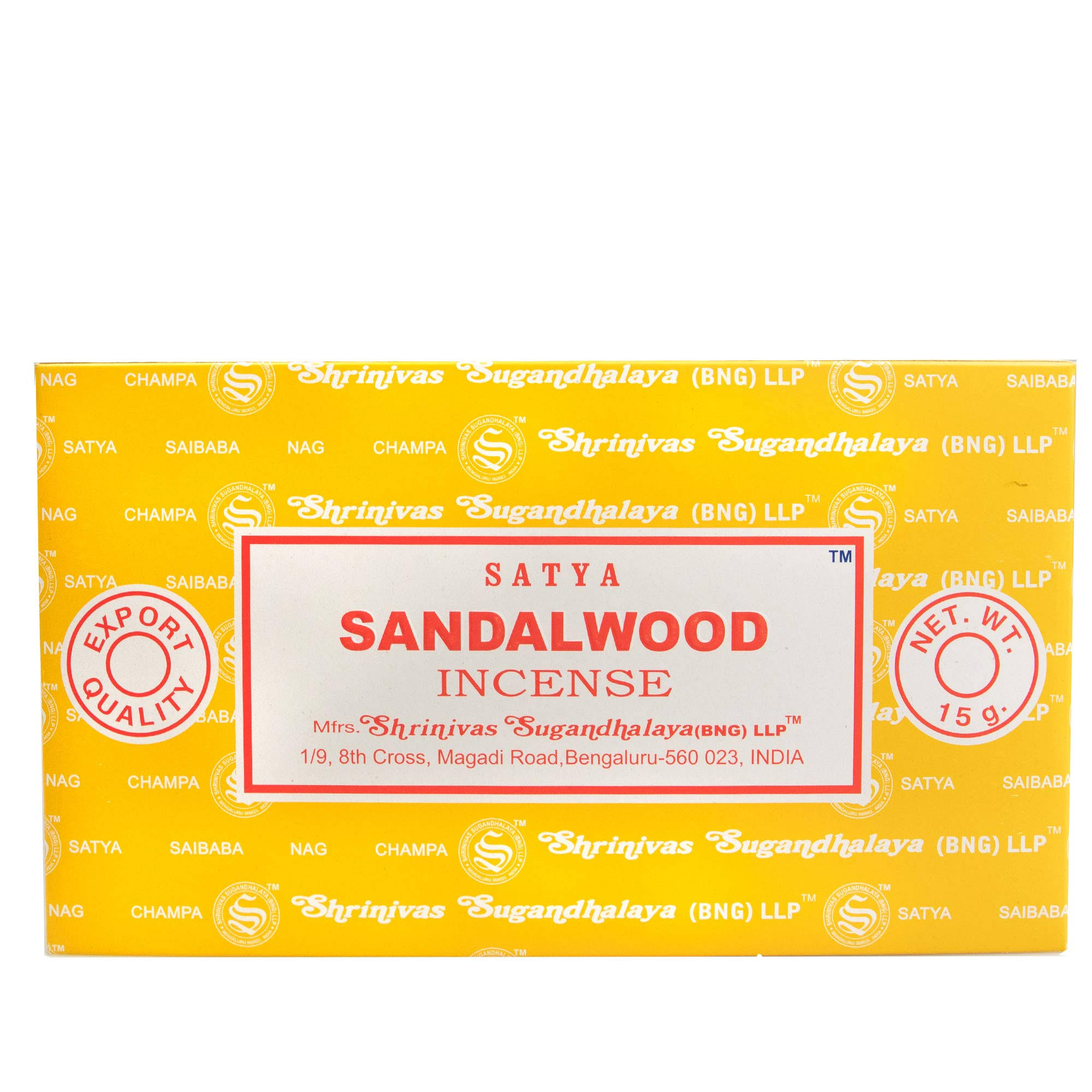 Satya Sandalwood Incense Sticks 15 grams