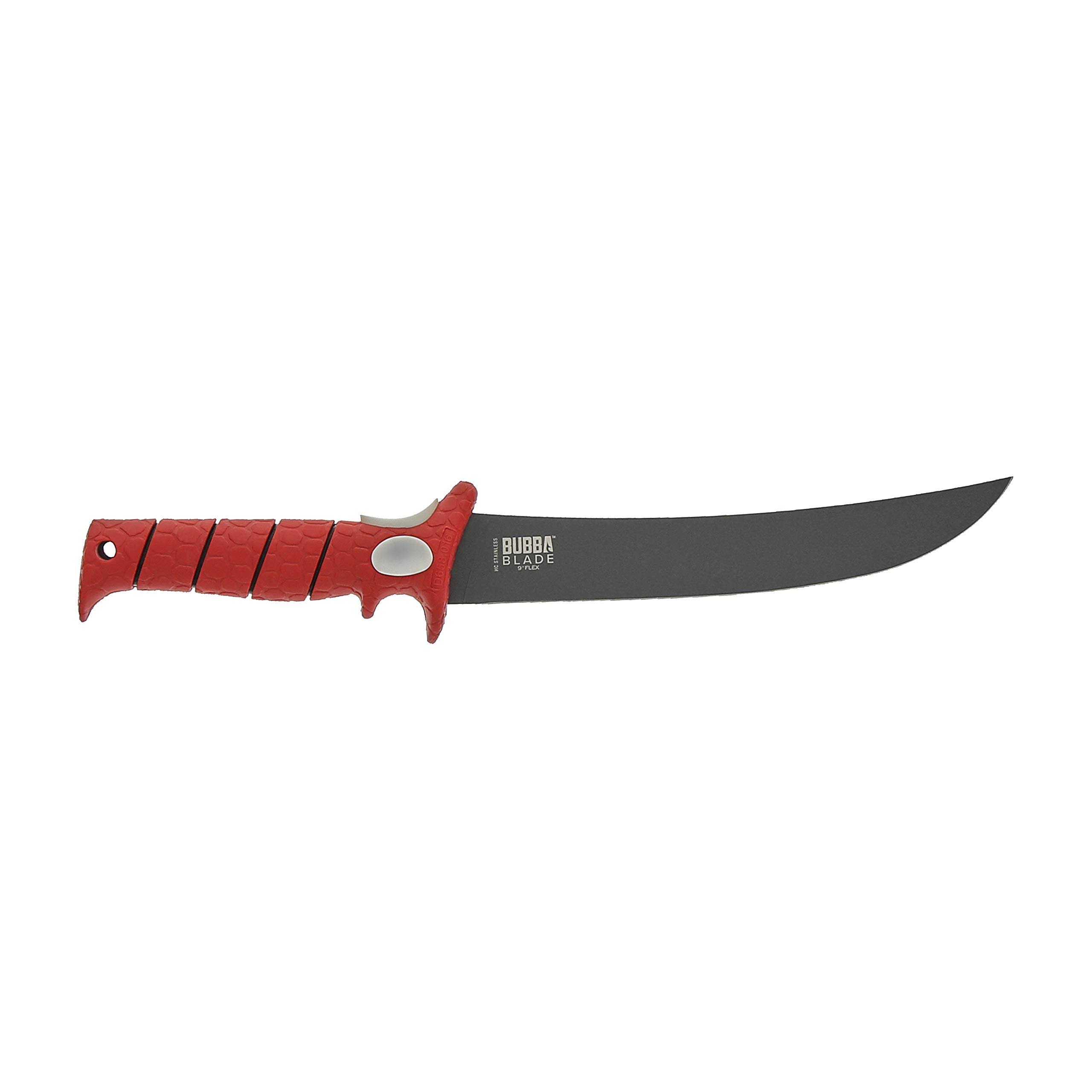 Bubba Blade Flex Blade Fillet Knife - Black/Red, 9"