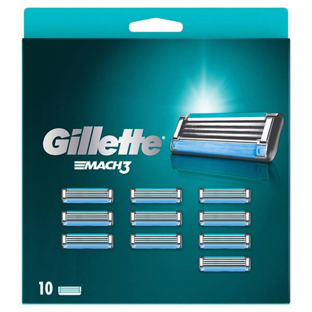 Gillette Mach3 10 Blades Value Pack