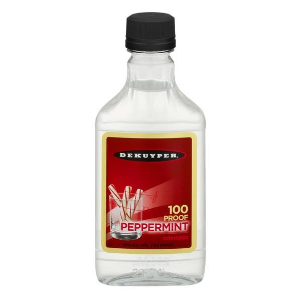 Dekuyper Peppermint Schnapps 100 Proof Liqueur - 200.0 ml