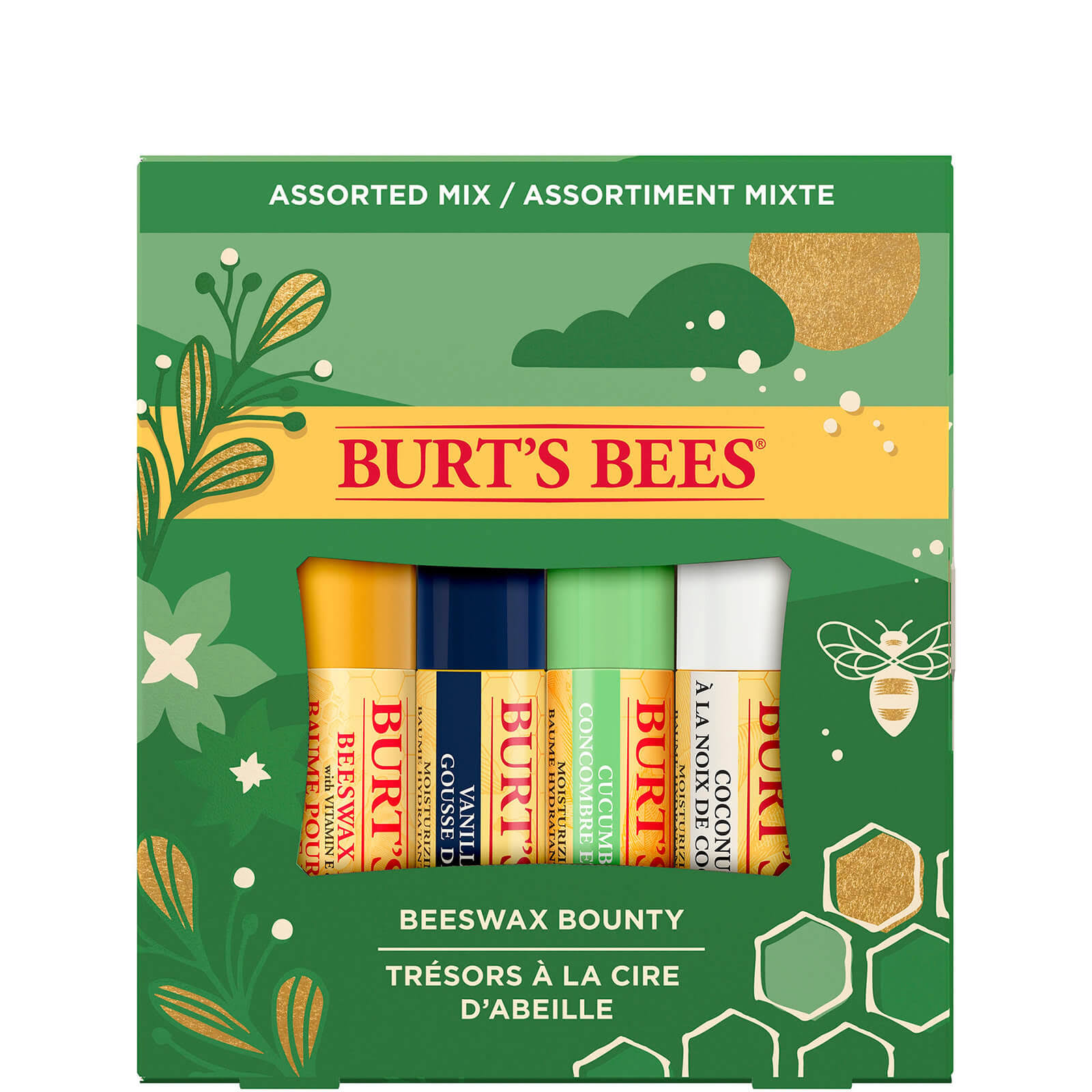 Burt's Bees Beeswax Bounty 4-Pack Lip Balm Gift Set