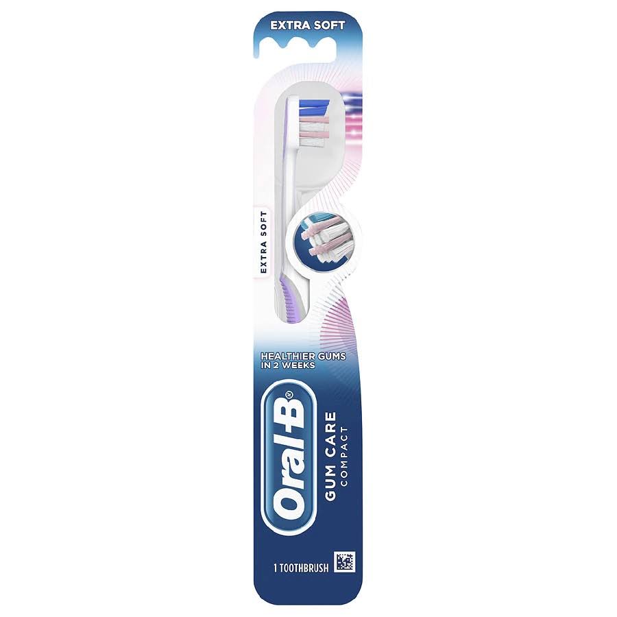 Oral-B Gum Care Compact Toothbrush, Extra Soft, 1 Count