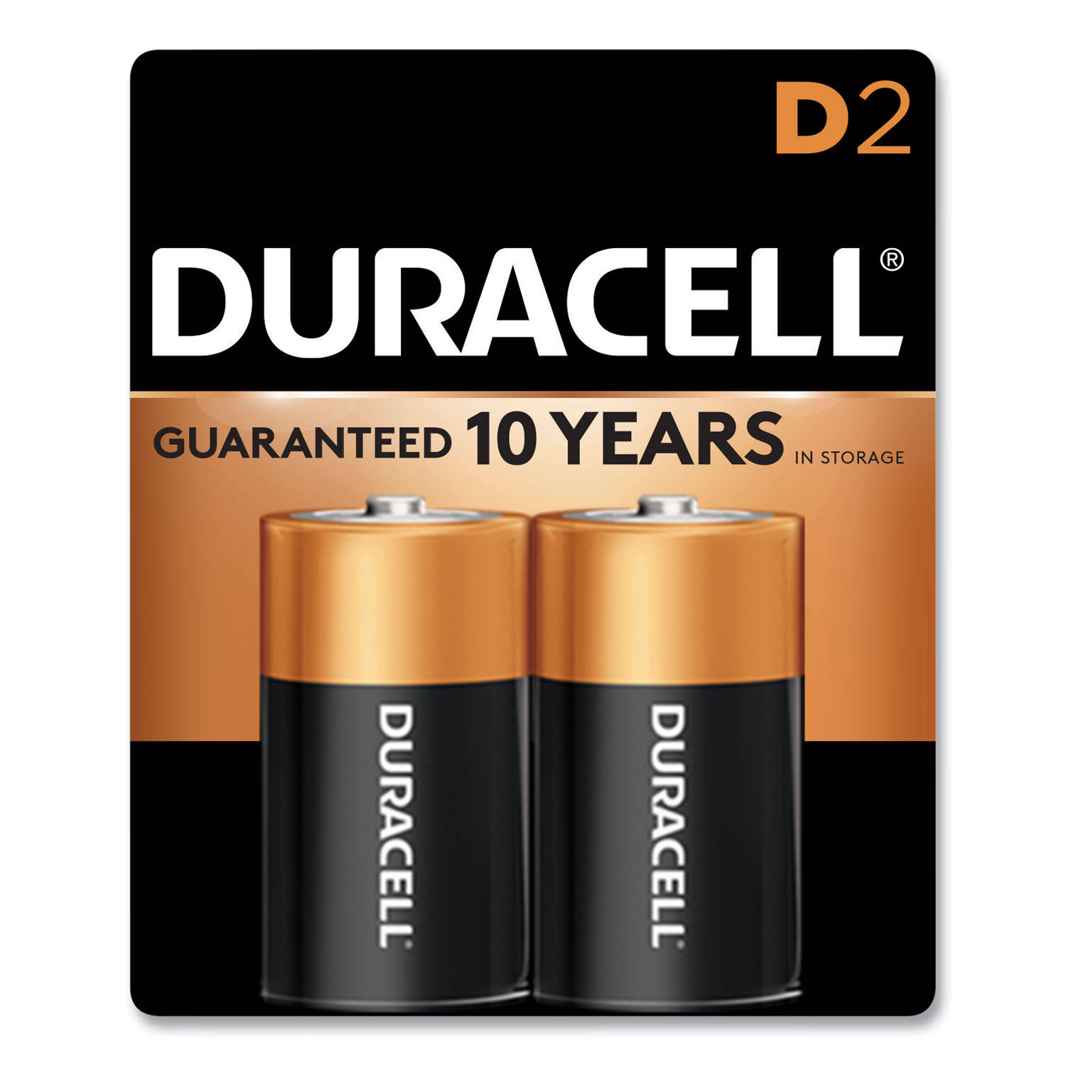 Duracell D Alkaline Batteries - 2 Pack