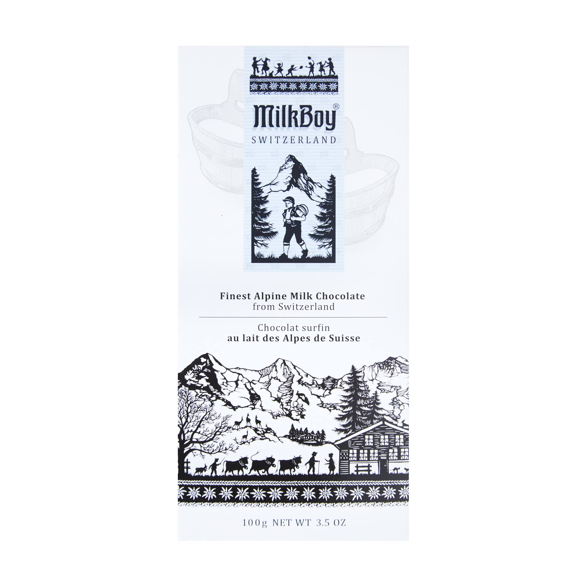 MilkBoy Milk Chocolate, Finest Alpine - 100 g