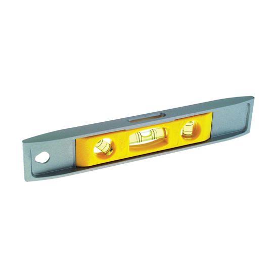 Stanley Magnetic Cast Aluminum Torpedo Level - Silver and Yellow, 3 Level Vials