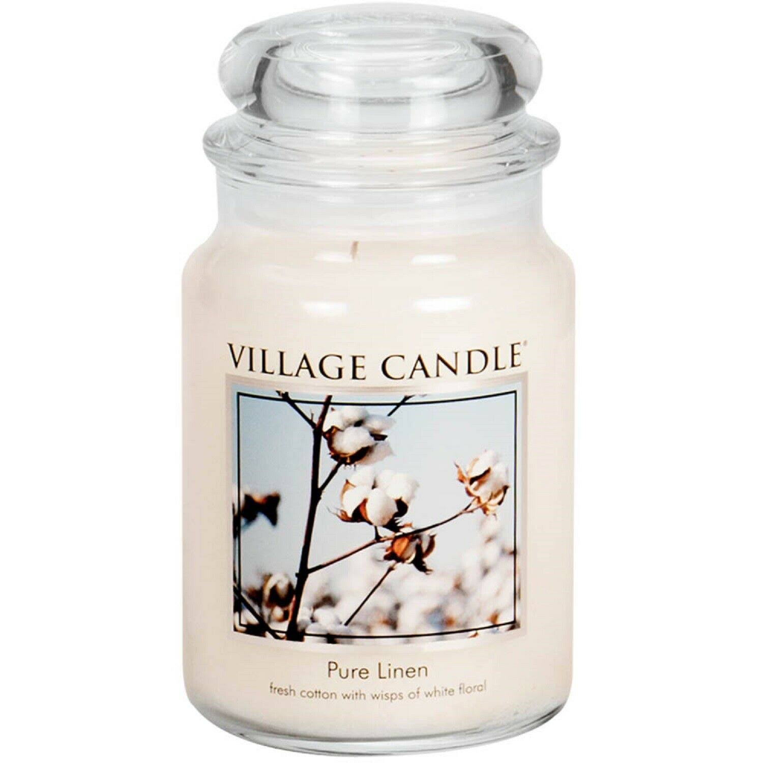 Village Candle Large Jar Candle - Pure Linen