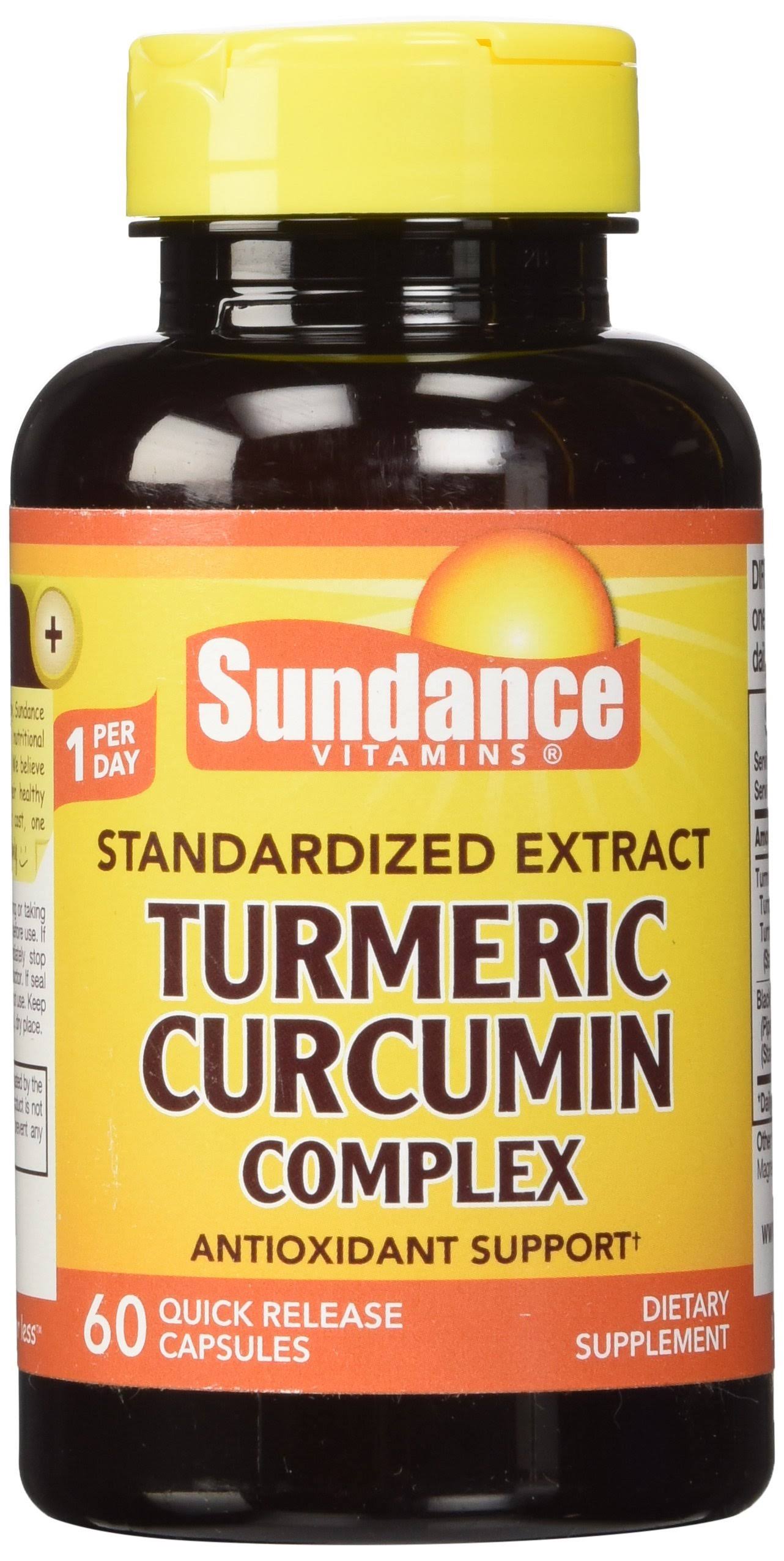 Sundance Turmeric Curcumin Complex Dietary Supplement - 60 Capsules