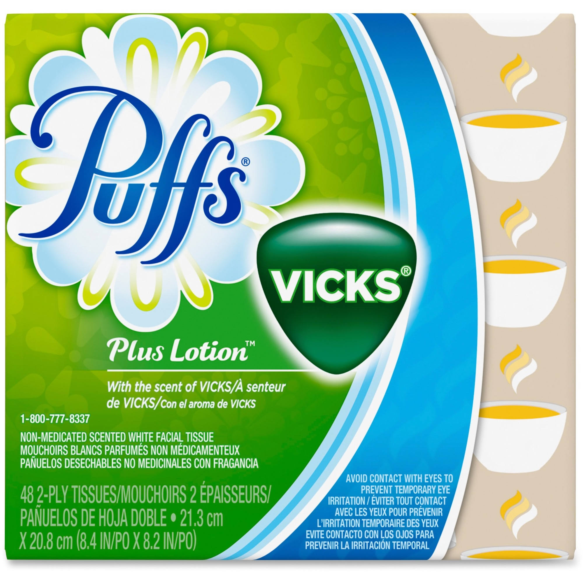 Puffs Plus Lotion Facial Tissues - with The Scent of Vicks, 48 Count
